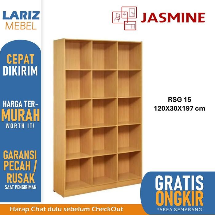 RAK SUSUN SERBAGUNA RSG 15 KOTAK BC + LOKER KAYU