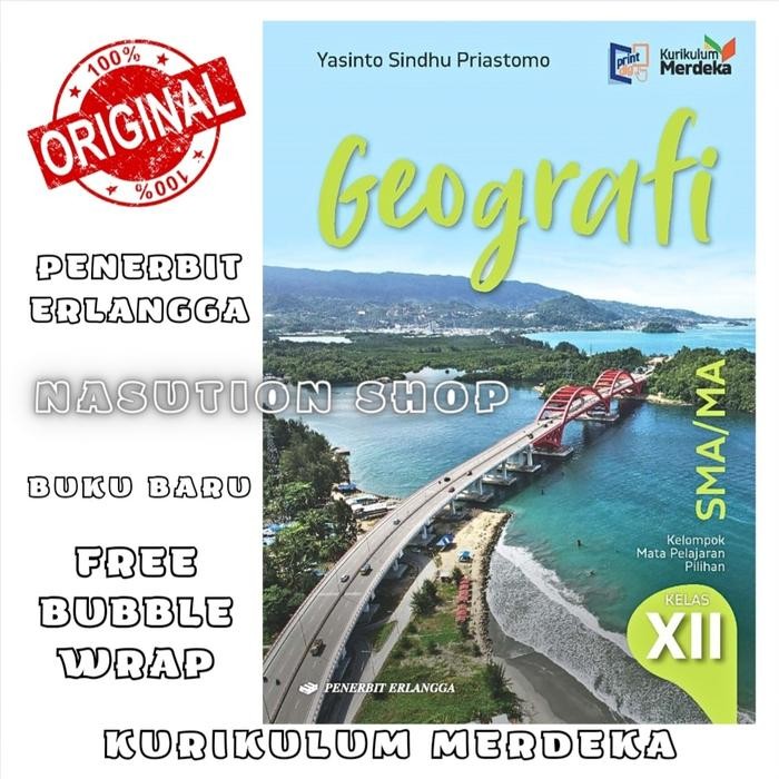 

SALE BUKU GEOGRAFI KELAS 3 / 12 XII SMA ERLANGGA KURIKULUM MERDEKA ORIGINAL READY