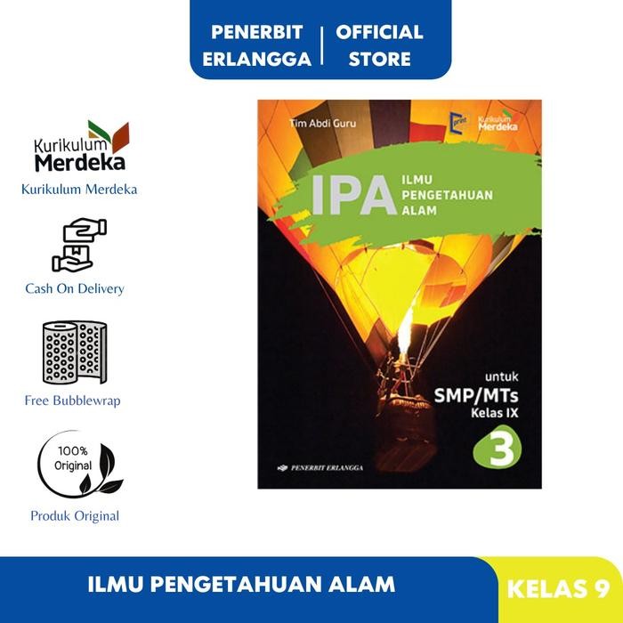 

PROMO [ERLANGGA OFFICIAL] IPA SMP/MTS KELAS 9 KURIKULUM MERDEKA READY
