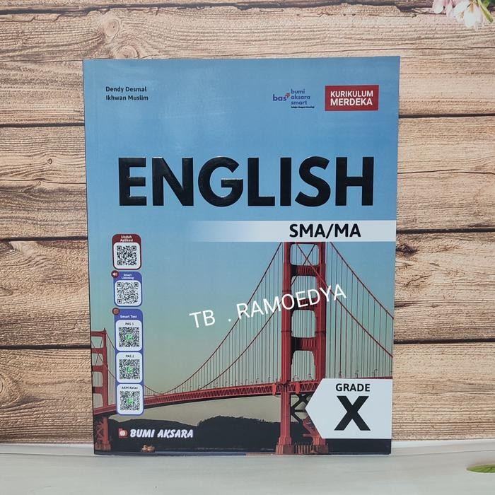 

SALE BUKU BAHASA INGGRIS SMA/MA KELAS X KURIKULUM MERDEKA BUMI AKSARA READY