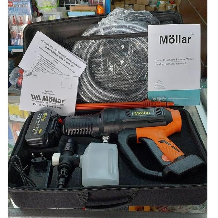 Mollar HPW20501 Jet Cleaner Cordless Q8 High Pressure Washer Cuci
