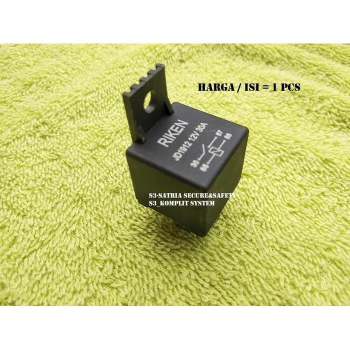 JTTOP" RELAY 12V 30A 4 KAKI DC 12 VOLT 30 AMPERE 4P PIN