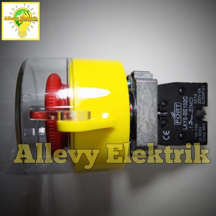 JTTOP" EMERGENCY STOP PUSH BUTTON 22MM & PELINDUNG EMERGENCY PUSH BUTTON