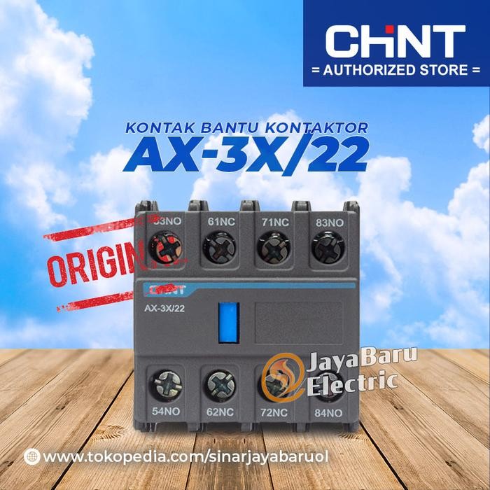 JTTOP" CHINT AUXILIARY KONTAK BANTU CONTACTOR KONTAKTOR 2NO 2NC AX-3X/22