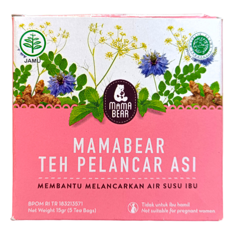 

llyback - [TEH ISI 5 SACHET] MamaBear Mini Size Teh Strawberry isi 5