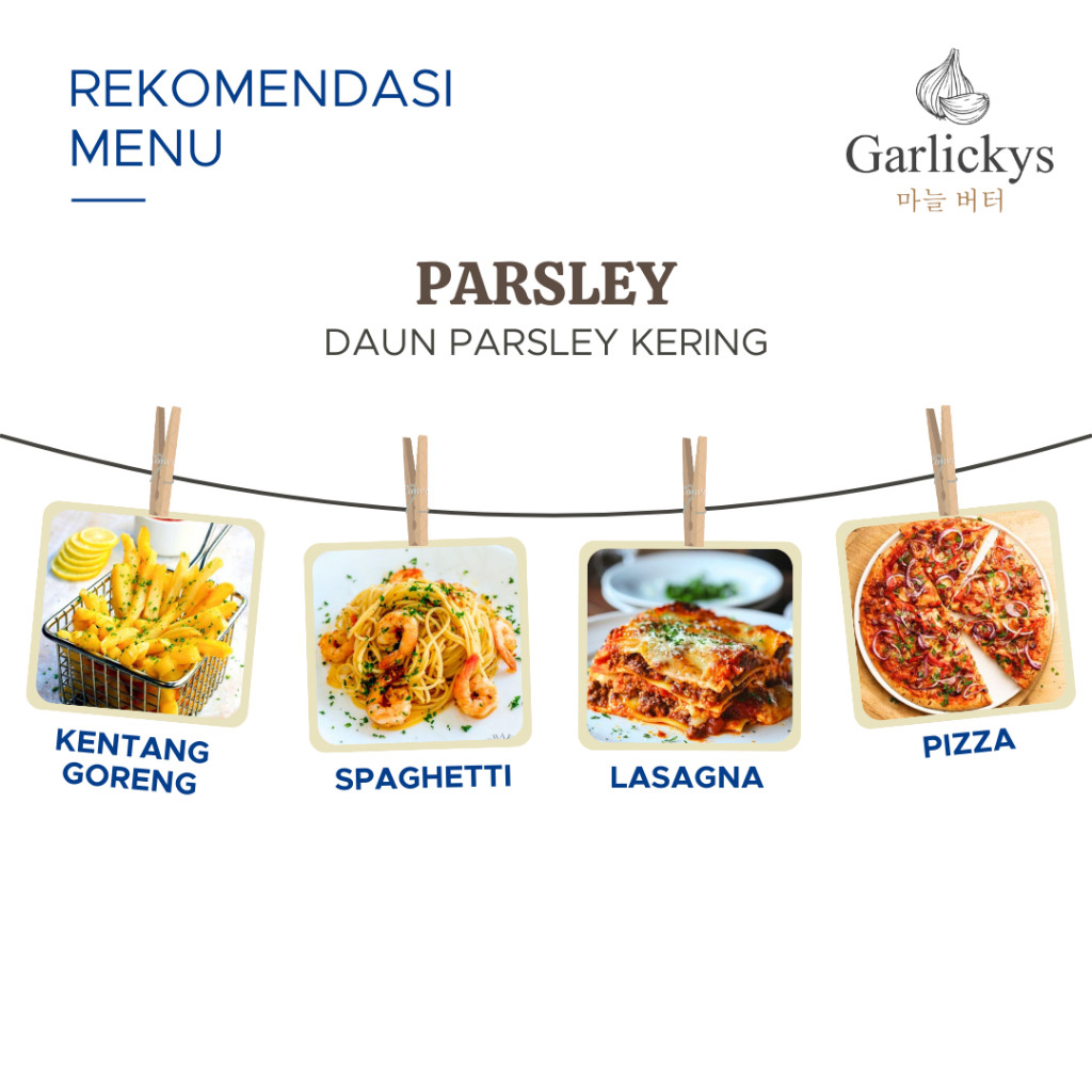 

GARLICKYS Bumbu MPASI Daun Parsley Oregano Rosemary Kering Italian Mix Herbs Bubuk Flakes Peterseli