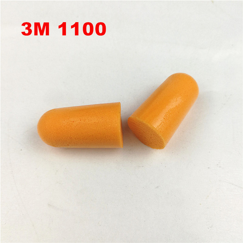 10Pairs/Lot 3M 1100 Disposable Ear Plug Foam Noise Reducer