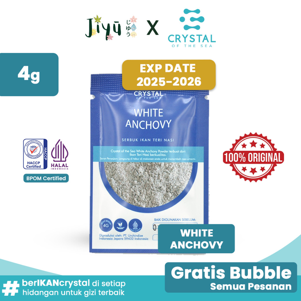 

Crystal of the Sea Anchovy White Brown / Dried Brown / Dried White / Gabus / Shrimp 4GR