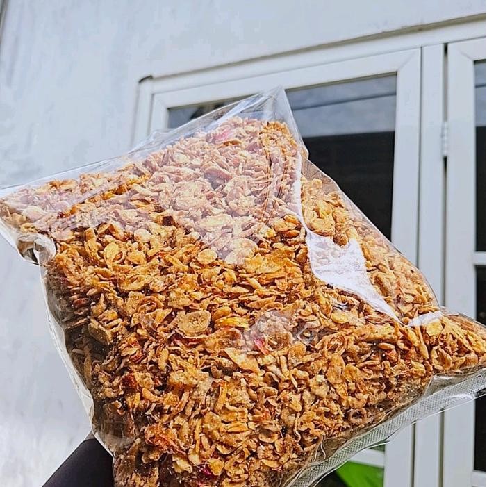 

JTTOP" BAWANG MERAH GORENG 1KG GRADE B, BAWANG GORENG KEMASAN 1000G, BAHAN MASAKAN SPICES