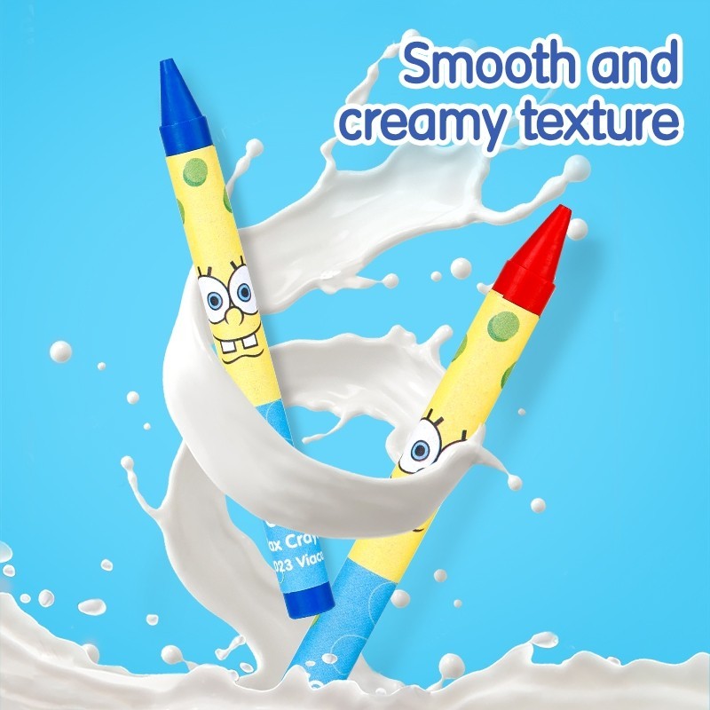 

DELI KRAYON / WAX CRAYON 10/16/24 WARNA TIDAK MENGOTORI TANGAN SPONGEBOB SPECIAL EDITION EC219