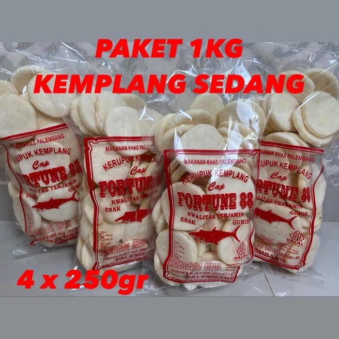 

JTTOP" PAKET 1KG KEMPLANG UKURAN SEDANG 4BKS IKAN TENGGIRI