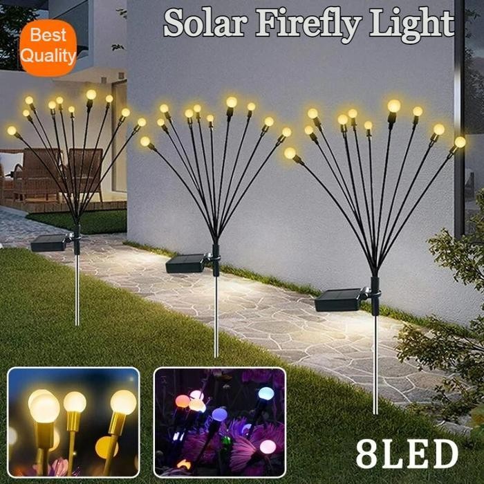 Terbaru Lampu Taman Led Outdoor Tenaga Surya / Lampu Tancap Taman Dekorasi Hiasan Led Solar Pvc