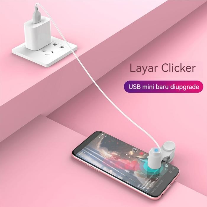 JTTOP" PENGKLIK LAYAR PINTAR USB SECARA OTOMATIS MENGKLIK LAYAR PONSEL DENGAN TIGA KECEPATAN 8 SUKA