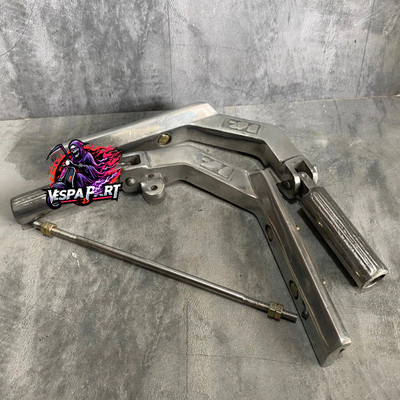 Footstep Lipat Vespa Chrome Jalu Tengah Injekan Vespa Replika SIP Berkualitas Vespa Super Sprint Px