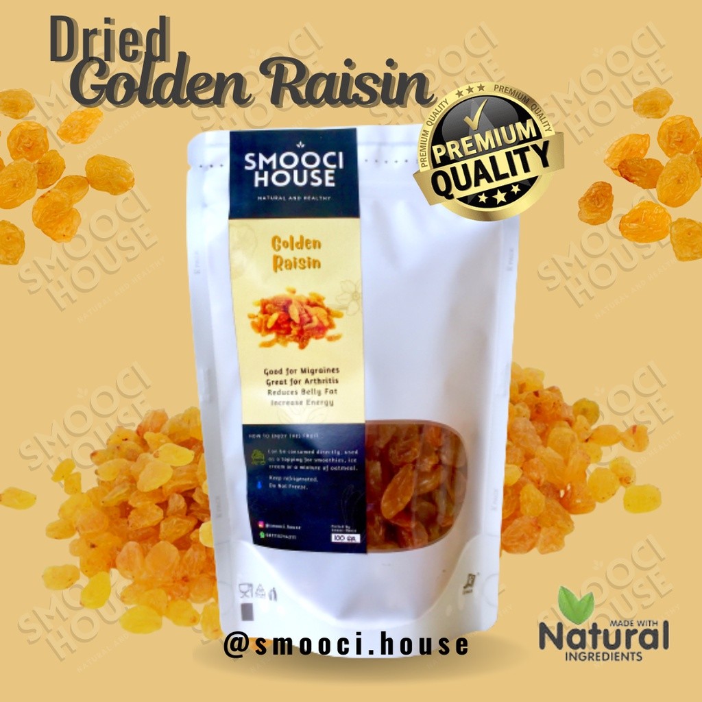 

Omahjajanan Golden Raisins Kismis Golden Kismis Kuning Import 100Gr