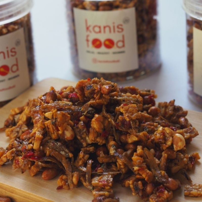 

Restokobar Kering Tempe Kacang Teri / Camilan Cemilan Lauk Halal