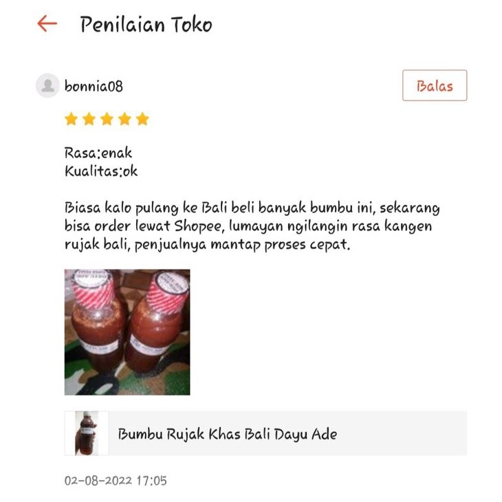 

Restokobar Bumbu Rujak Khas Bali Dayu Ade
