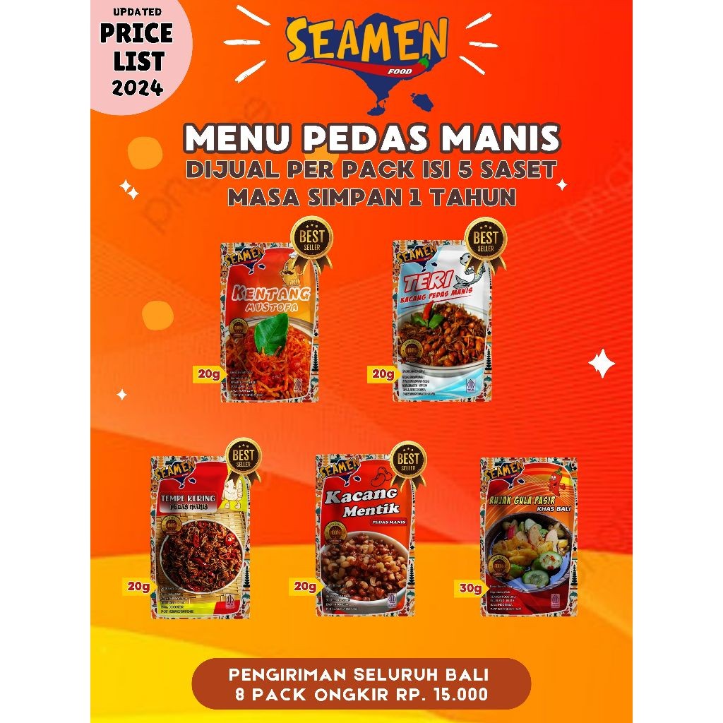 

Omahjajanan Seamen Food - Paket Coba Dulu (Isi 19 Varian)