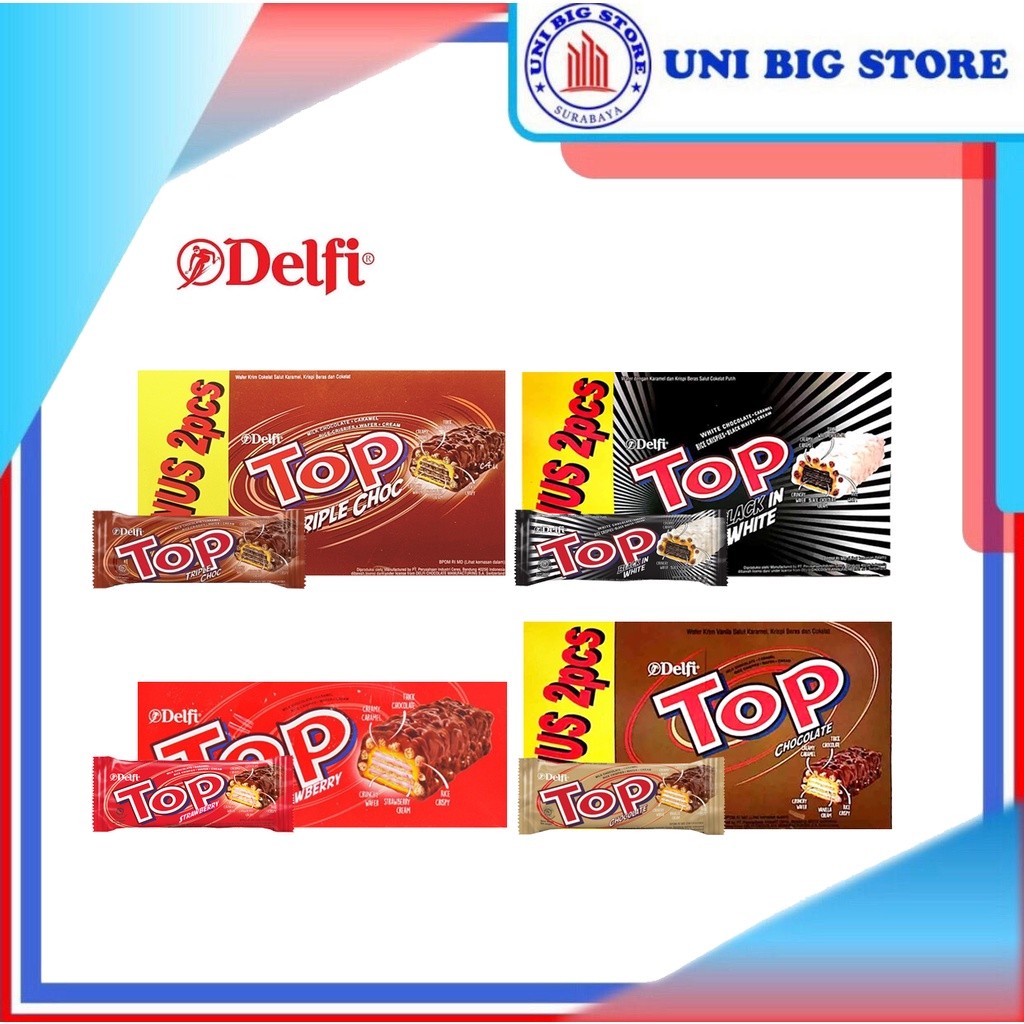 

Eumsig Wafer Delfi Top Coklat Chocolate Strawberry Black In White Triple Cokelat 24 Pcs Box Kotak