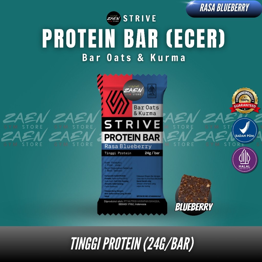 

Restokobar Strive Protein Bar 24Gram Protein Vegan Friendly