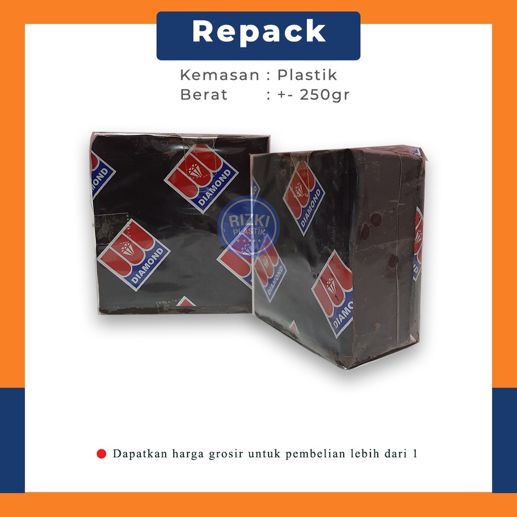 

Restokobar Coklat Batangan Dark Diamond Blok +- 250Gr / Dark Chocolate Dcc