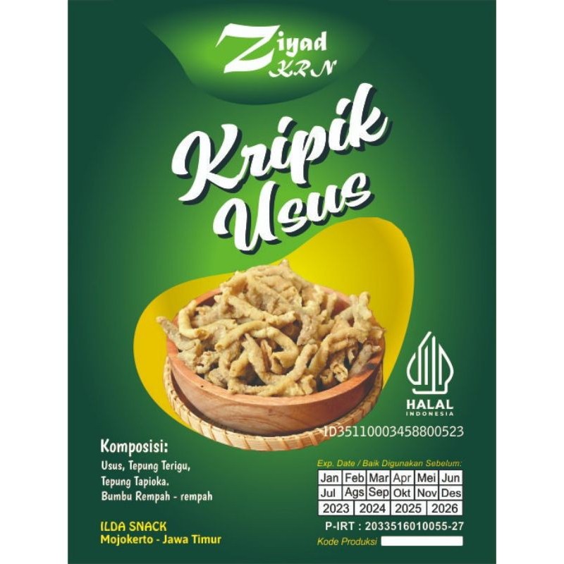 

Sega Tungtung Keripik Usus Ayam 1Kg Free Kardus