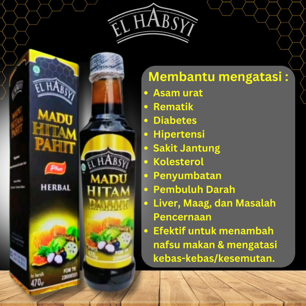 

Sega Tungtung El Habsyi Madu Hitam Pahit Kemasan Besar Asli Original Garansi 100%