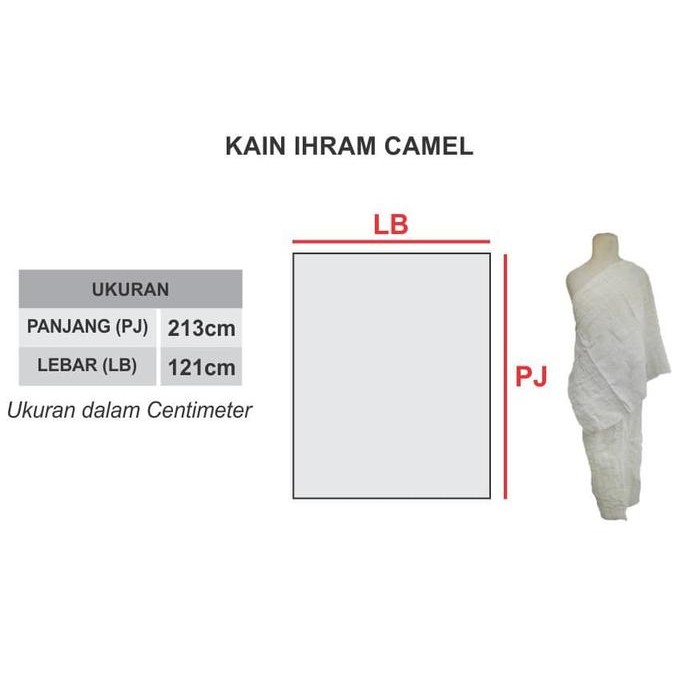 Camel Kain Ihram Baju Ihram Laki Laki Baju Ihram Haji Umroh Murah