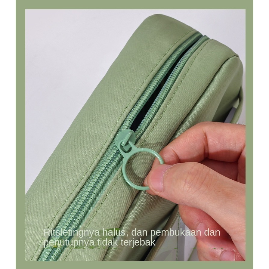 

DP KOTAK PENSIL MODEL POLOS BAHAN KANVAS UKURAN JUMBO 12 LAYERS TEMPAT PENSIL 12 SEKAT POUCH TEMPAT