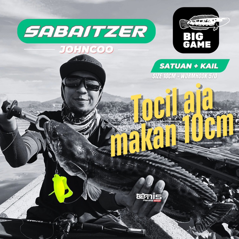 [Ready] JOHNCOO Sabaitzer Satuan Ecer Umpan Casting Toman Gabus Pancing Lure Softlure