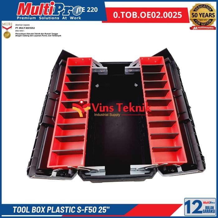 Spesial Multipro Tool Box Plastik 25" Toolbox 2 Susun Box Benyimpanan S-F50
