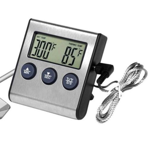 

Digital Thermometer Tusuk Timer Measuring Alarm Temperature Meatloaf