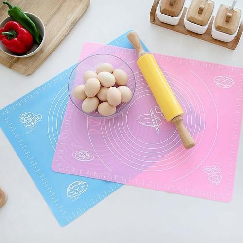 

Silicone Baking Mat Alas Adonan Roti Silikon Blue Pink Silmat 30 X 40
