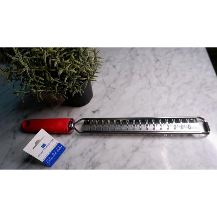 

Charterhouse Double Ribbon Grater Alat Parutan Keju Tipis Gagang Merah