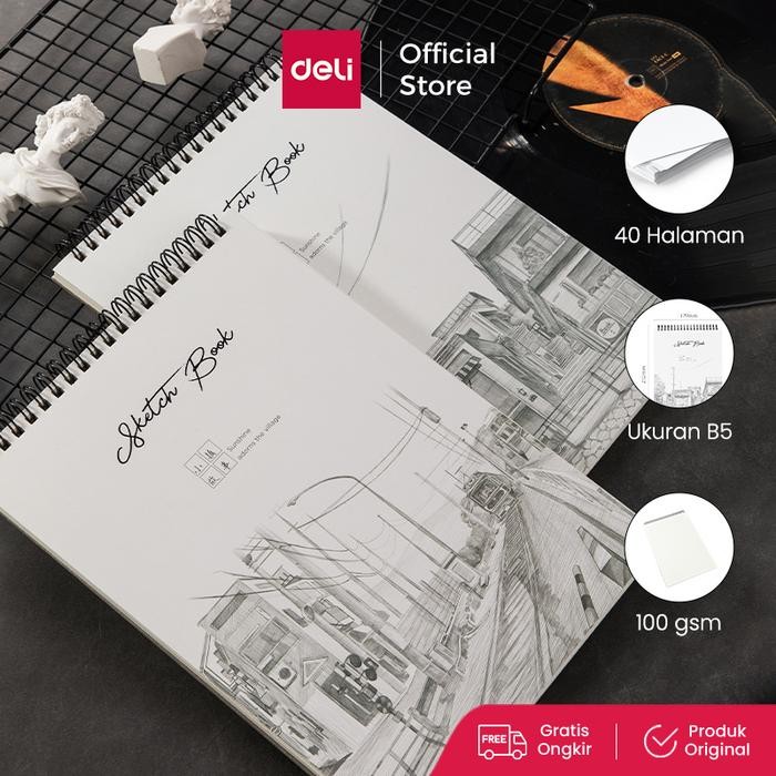 

Deli Buku Gambar & Sketsa B5 25,2x17,9cm Vertikal 40 halaman 73628