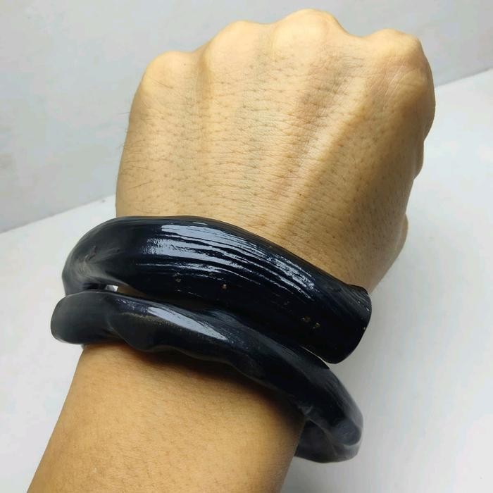 PREMIUM gelang akar bahar babon/jumbo Hitam Bracelets
