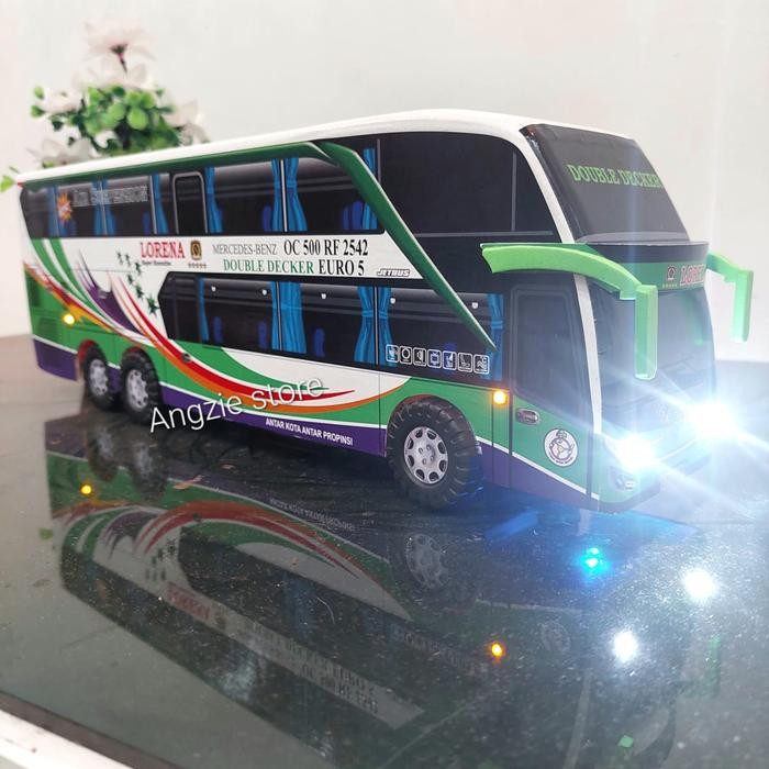 Miniatur Bus Bis Lorena Double Decker