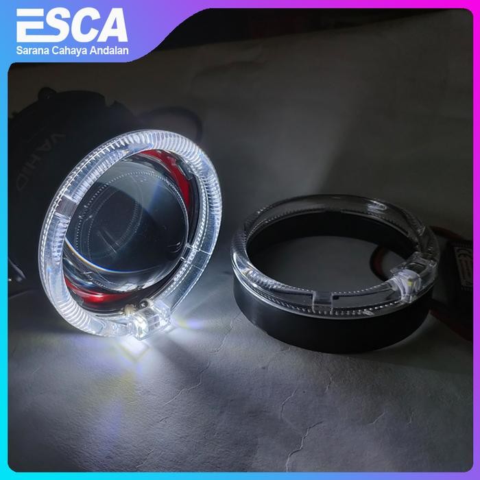 PREMIUM Ring Crystal Angel Eyes 85 mm Ring AE Foglamp 3 Ring Projie 3"