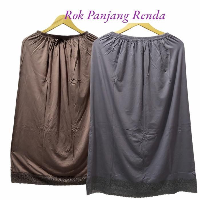 Rok Renda Panjang Under Rok Daleman Gamis Wanita
