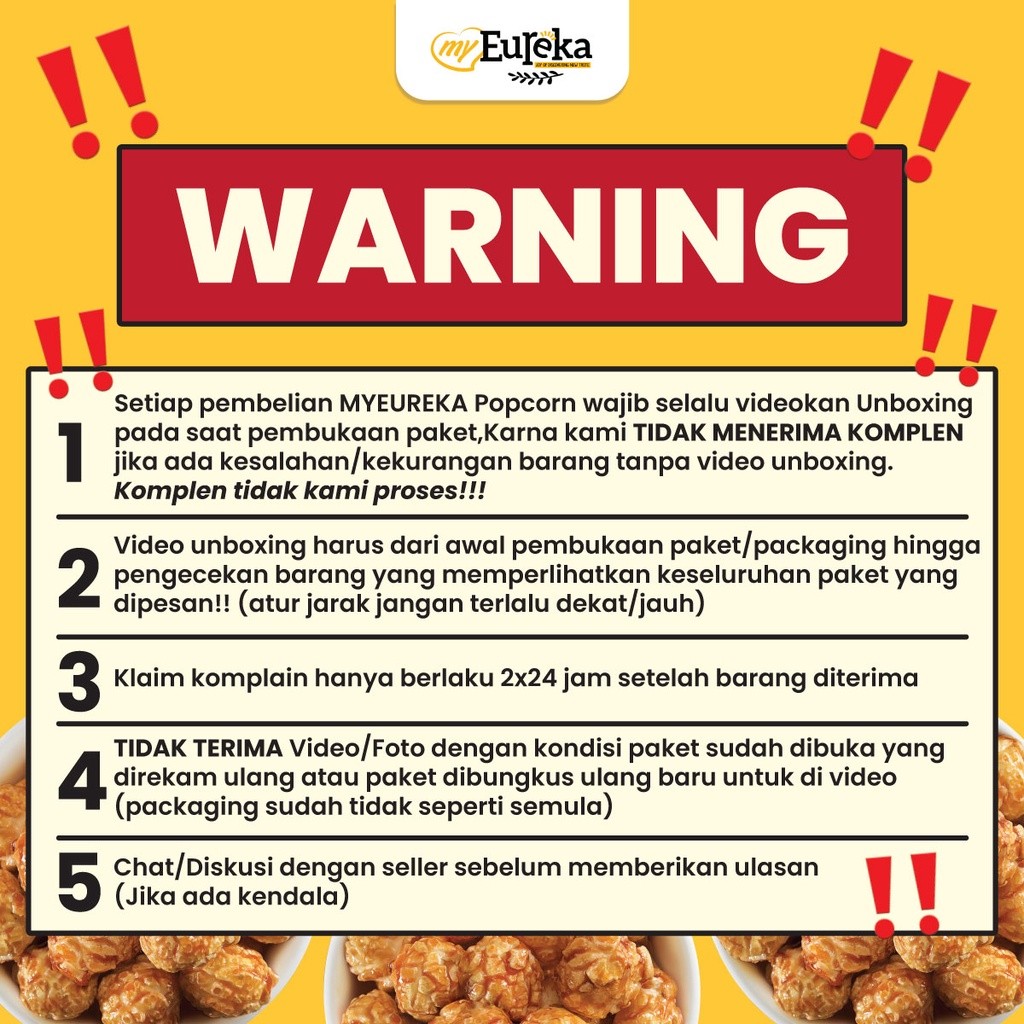 

Eureka Popcorn Butter Caramel Snack Cemilan Impor Rasa Premium