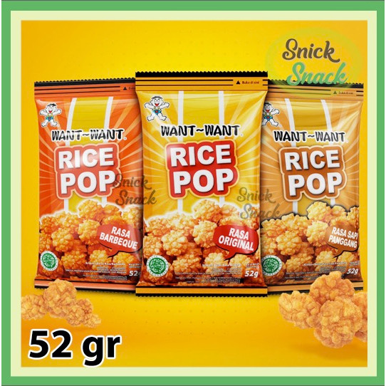 

Want Want Rice Pop Popcorn Beras Rasa Original Barbeque Sapi Panggang 52 gr