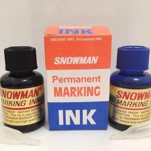 

Ready JT ISI REFILL TINTA SPIDOL SNOWMAN PERMANENT MARKING INK (4 Warna)
