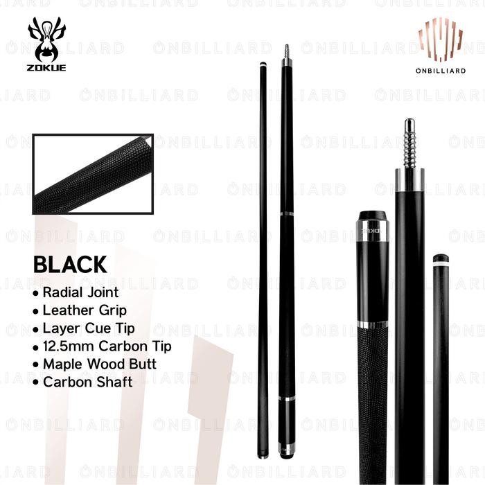 ZOKUE ELITE by KONLLEN Play Cue Stick Carbon Low Deflection Stik Billiard