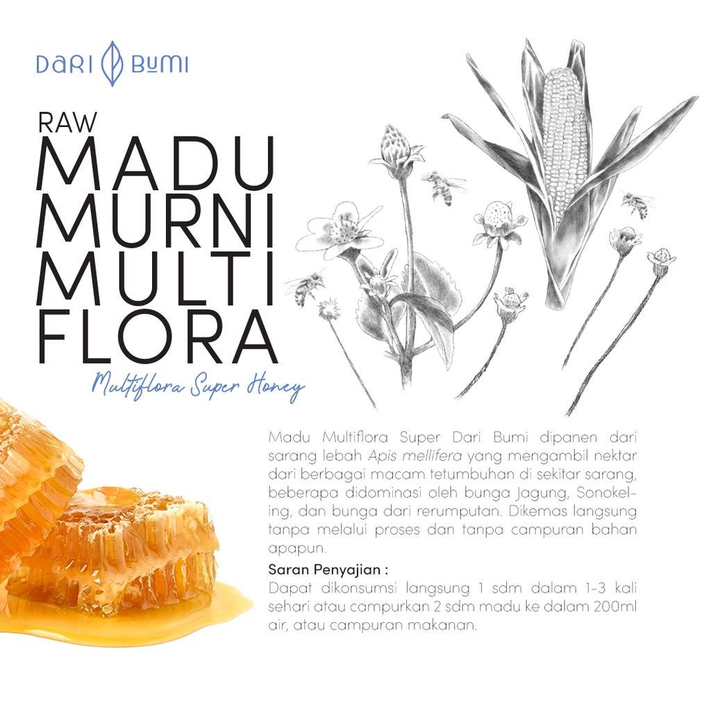 

Dari Bumi Madu Murni Multiflora 650 Gr Premium Pure Original
