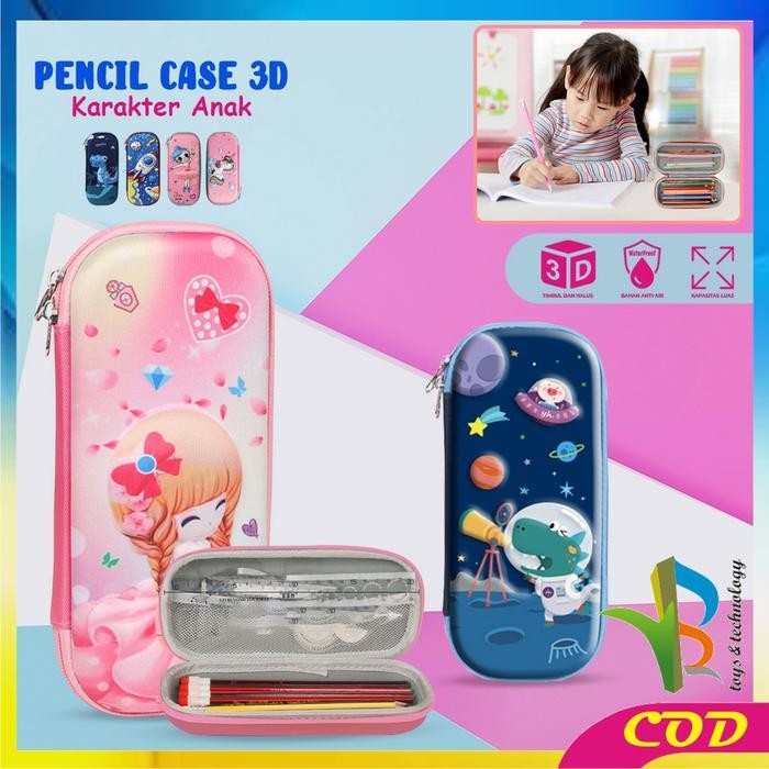 

Ready JT [COD] RB A39 Part 1 Kotak Pensil 3D Karakter Timbul Tempat Pensil Anak