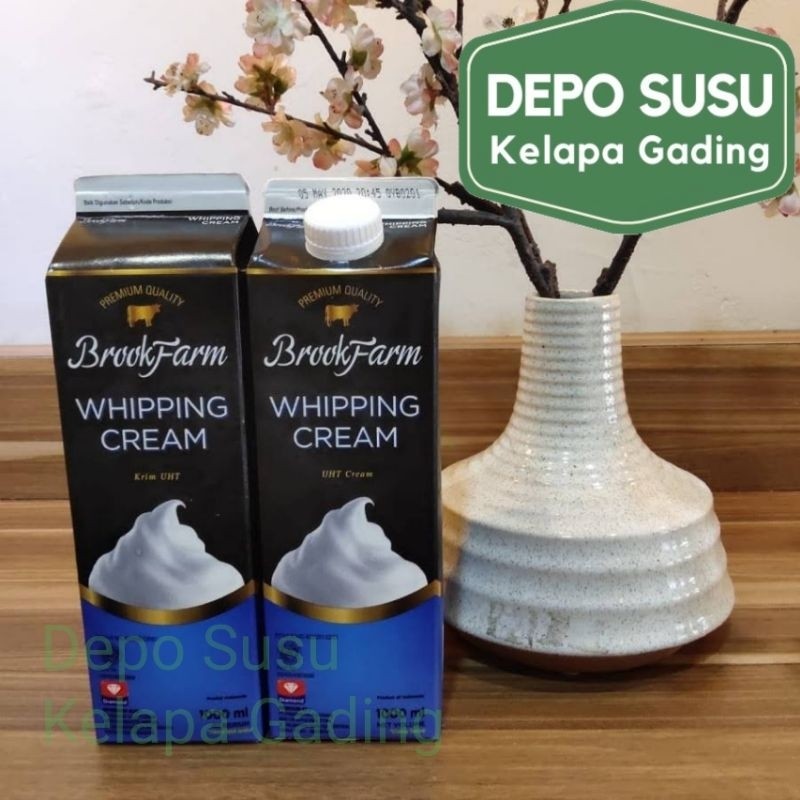 

Brookfarm Whipping Cream Whip Krim 1L 1000ml 1 Liter Pasteurisasi Susu