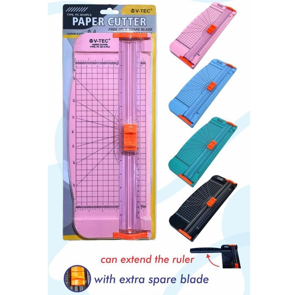 

V-TEC Paper Cutter PC-3814 - F4 A4 B4 B5 / Pemotong Kertas / Ruler Cutter
