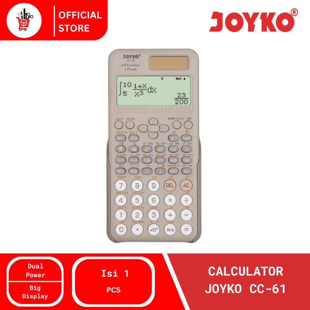 

Meriyah Storee - Kalkulator Calculator Scientific Calculator Joyko CC-61 (1 PCS)