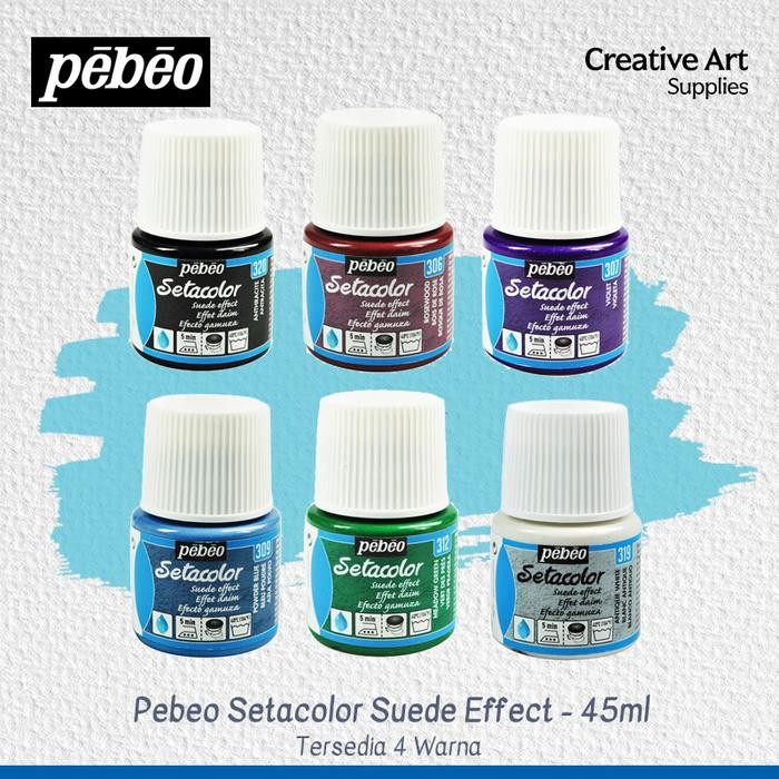 

Cat Tekstil Pebeo Setacolor Suede Effect Paint For Fabric Kain 45Ml #Gratisongkir