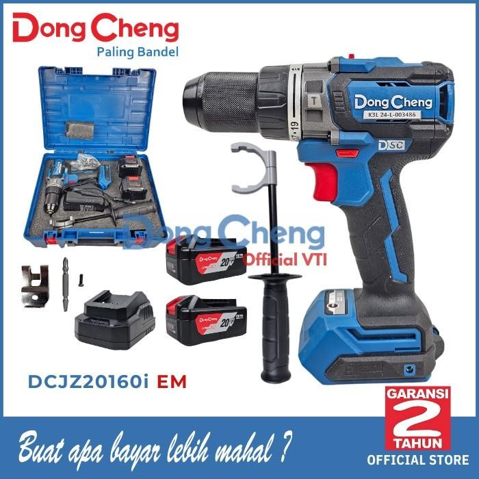 DongCheng DCJZ20160iEM Bor Baterai Cordless Brushless Impact Drill 20V DCJZ20160i